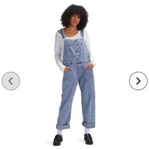 Free People denim overalls